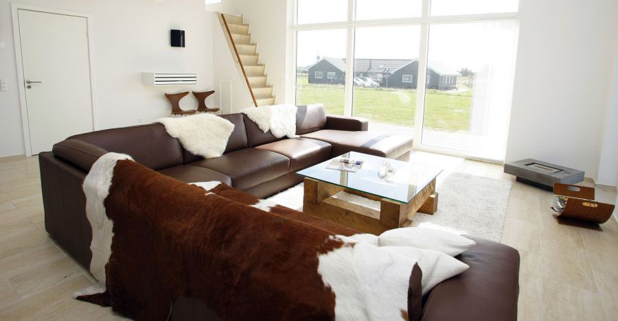 Living room luxury holiday home denmark northsea